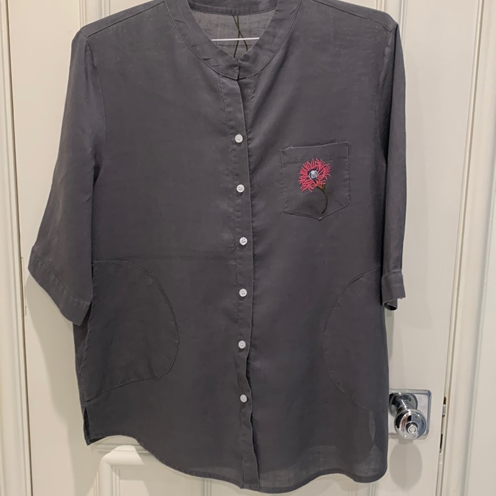 Linen tunic top